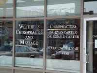 Store front for Westhills Chiropractic & Massage